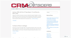 Desktop Screenshot of crmoutsiders.com